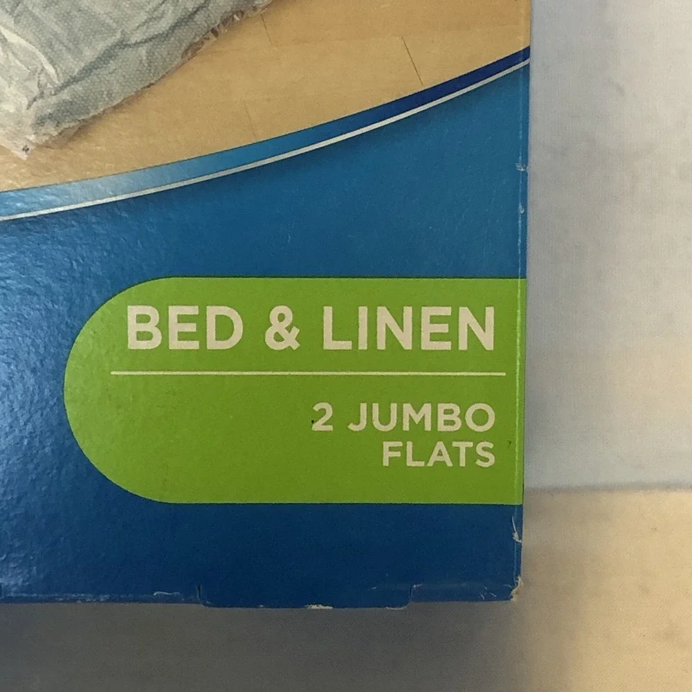 Ziploc Space Bag Bed & Linen 2 Jumbo Flats Airtight Waterproof Reusable *New*